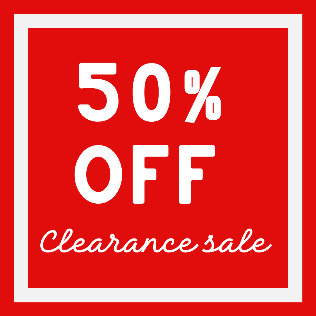 50% Off Clearance